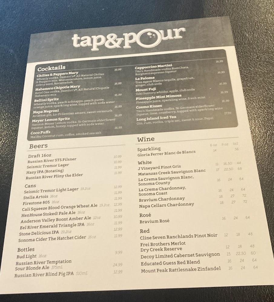 Tap & Pour Menu image 1